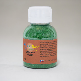 Barevný písek 110g, modrá