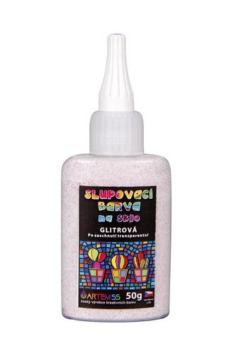 ARTEMISS Slupovací barva glitrová transparentní 50g, tmavá červená