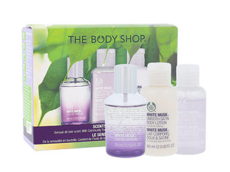 The Body Shop White Musk parfémovaná voda 30 ml + sprchový gel 60 ml + tělové mléko 60 ml
