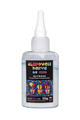 ARTEMISS Slupovací barva glitrová transparentní 50g, tyrkysová
