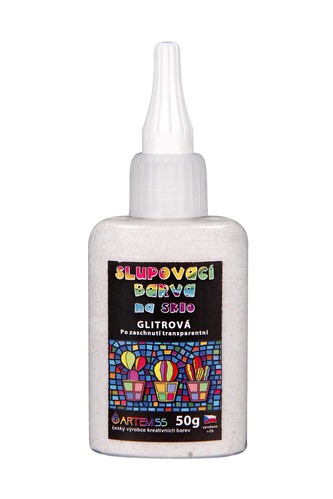 ARTEMISS Slupovací barva glitrová transparentní 50g, červené zlato