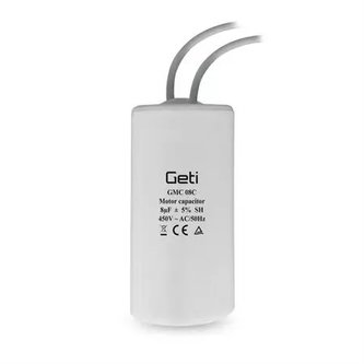 Kondenzátor rozběhový motorový  8uF 450V GETI GMC 08C