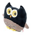 Dětský tvarovaný polštář SOVA černá 35x35 cm Multi Decor