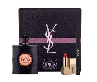 Yves Saint Laurent Black Opium parfémovaná voda 90 ml + rtěnka Rouge Pur Couture 1,3 ml odstín 1 + tužka na oči Eye Pencil Waterproof No.1 0,8 g