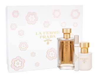 Prada La Femme parfémovaná voda 100 ml + parfémovaná voda 10 ml + tělové mléko 100 ml