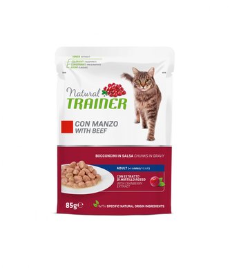 Kapsička Trainer Natural CAT AD. hovězí  85g Kapsička Trainer Natural CAT AD. hovězí  85g