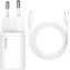 Baseus TZCCSUP-B02 Super Si Quick Nabíječka USB-C 20W + Simple Wisdom Data Kabel USB-C to iP 1m White