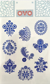 OVO - obtisky modrotisk