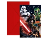 Party pozvánky Star Wars - Galaxy 6 ks