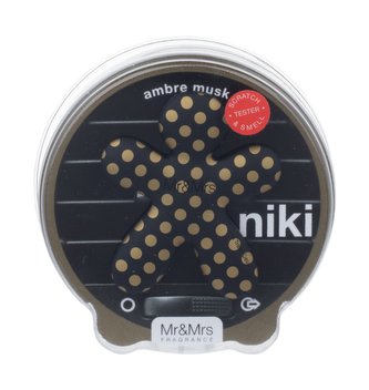 Mr&Mrs Fragrance Niki Vůně do auta 1 ks Ambre Musk Naplnitelný unisex