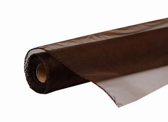 Organza uni 14,5cm x 10m HNĚDÁ