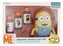 Minions Body Wash sprchový gel 50 ml + šampon 2 v 1 50 ml + pěna do koupele 50 ml + hračka do vody Squashy Washy 1 ks