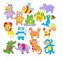 Naklejki z pianki Świat zwierząt 100szt