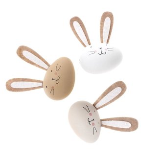 Pisanki zajączki naturalne 9cm 3szt