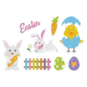 Haft diamentowy - naklejki radosna Wielkanoc