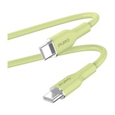 PURO Soft USB-C/USB-C kabel, 1,5 m světle zelený