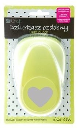 Dziurkacz ozdobny 6,3cm serce