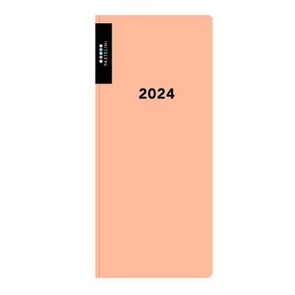 Diář PVC týdenní 2024 PASTELINI - meruňková