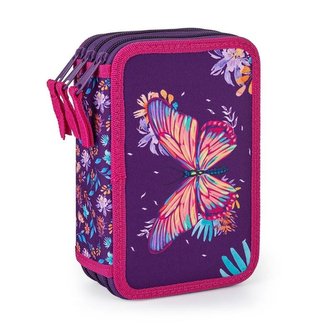 Oxybag Penál 3 patrový - Motýl 2023 barevný