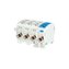Svorkovnice rozbočovací HLAK 25//4 C 3LN, 152A, 4pól., CU, IP20, 3xŠ/M, na DIN