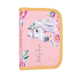 Oxybag Penál 1 patrový 2 chlopně - Kůň Romantic 2023