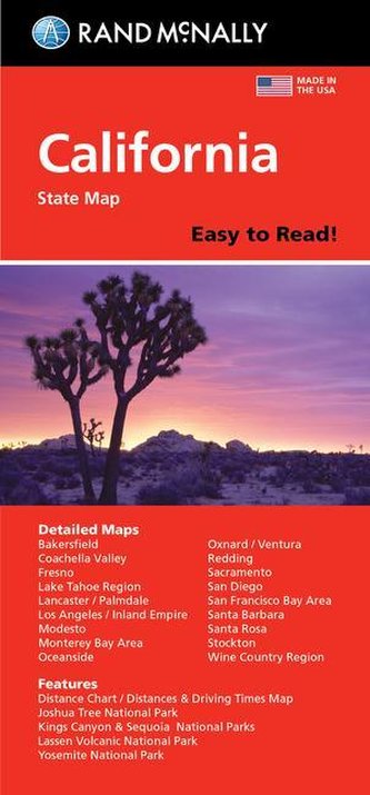 Rand McNally Easy to Read: California State Map