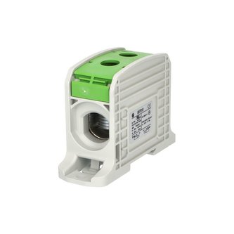 Svorka univerzální RKA 185 PE, 353A, 1pól., AL/CU, zelená, na DIN/na panel Svorka univerzální RKA 185 PE, 353A, 1pól., AL/CU, zelená, na DIN/na panel