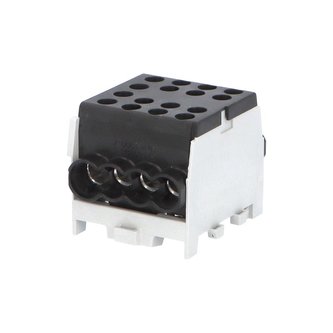 Svorkovnice rozbočovací HLAK 35-1/6 M2 S, 125A, 1pól., AL/CU, IP20, černá, na DIN /2080187 Svorkovnice rozbočovací HLAK 35-1/6 M2 S, 125A, 1pól., AL/CU, IP20, černá, na DIN /2080187