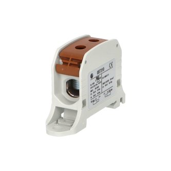 Svorka univerzální RKA 50 L B, 150A, 1pól., AL/CU, hnědá, na DIN/na panel Svorka univerzální RKA 50 L B, 150A, 1pól., AL/CU, hnědá, na DIN/na panel