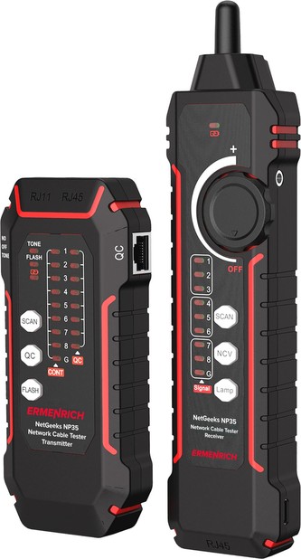 Tester síťových kabelů Ermenrich NetGeeks NP35