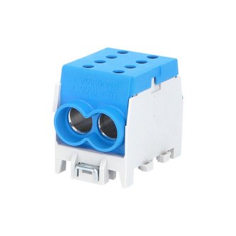 Svorkovnice rozbočovací HLAK 70 1/2 M2, 250A, 1pól., AL/CU, IP20, modrá, na DIN /2080148 Svorkovnice rozbočovací HLAK 70 1/2 M2, 250A, 1pól., AL/CU, IP20, modrá, na DIN /2080148