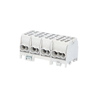 Svorkovnice rozbočovací HLAK 25 4/10 GR-S, 100A, 4pól., AL/CU, IP20, 4xŠ, na DIN /2080427 Svorkovnice rozbočovací HLAK 25 4/10 GR-S, 100A, 4pól., AL/CU, IP20, 4xŠ, na DIN /2080427