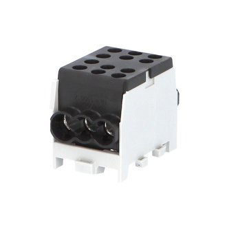 Svorkovnice rozbočovací HLAK 35-1/4 M2 S, 125A, 1pól., AL/CU, IP20, černá, na DIN /2080182 Svorkovnice rozbočovací HLAK 35-1/4 M2 S, 125A, 1pól., AL/CU, IP20, černá, na DIN /2080182