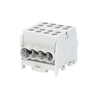 Svorkovnice rozbočovací HLAK 35-1/6 M2 GR, 125A, 1pól., AL/CU, IP20, šedá, na DIN /2080183 Svorkovnice rozbočovací HLAK 35-1/6 M2 GR, 125A, 1pól., AL/CU, IP20, šedá, na DIN /2080183