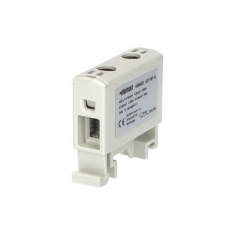 Svorka univerzální UK 16/1 A, 85A, 1pól., AL/CU, krytá, šedá, na DIN Svorka univerzální UK 16/1 A, 85A, 1pól., AL/CU, krytá, šedá, na DIN