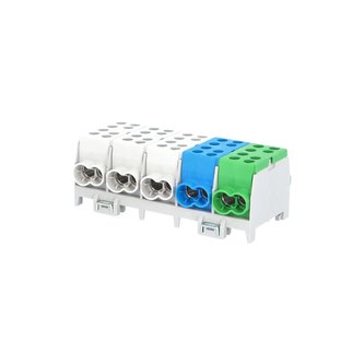 Svorkovnice rozbočovací HLAK 35-5/10 S, 125A, 5pól., AL/CU, IP20, 3xŠ/M/Z, na DIN /2080518 Svorkovnice rozbočovací HLAK 35-5/10 S, 125A, 5pól., AL/CU, IP20, 3xŠ/M/Z, na DIN /2080518
