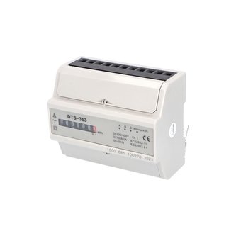 Elektroměr DTS 353-M 60A, 7mod., mechanický číselník, 3-fáz., 1-tar., podružný Elektroměr DTS 353-M 60A, 7mod., mechanický číselník, 3-fáz., 1-tar., podružný