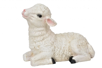 Polyresinový beránek 14x18x11 cm