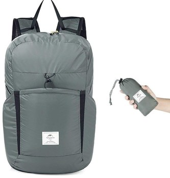 Naturehike ultralight sbalitelný batoh 22l 200g - šedý