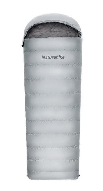 Naturehike kombinovaný péřový spací pytel RM80 vel. L 1500g - šedý