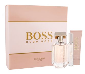 HUGO BOSS Boss The Scent For Her parfémovaná voda 100 ml + tělové mléko 50 ml + parfémovaná voda 7,4 ml