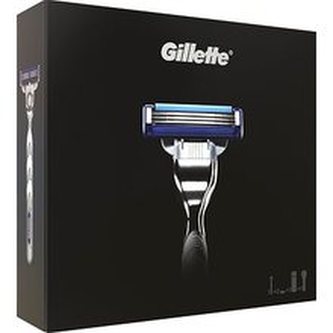 Gillette Mach3 Turbo holicí strojek s jednou hlavicí 1 ks + náhradní hlavice 1 ks + gel na holení Extra Comfort 75 ml + cestovní pouzdro 1 ks