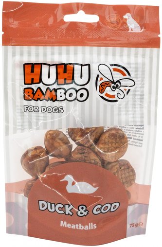 VO Huhubamboo masové koule s kachním a treskou 75g