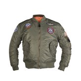 Bunda dětská MA1 ZELENÁ vel.M