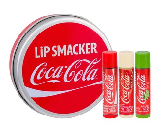 Lip Smacker Coca-Cola balzám na rty 3 x 4 g + plechová krabička