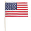 Vlajka USA dřevěná tyčka 30 x 45cm