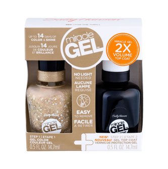 Sally Hansen Miracle Gel gelový lak na nehty Miracle Gel 14,7 ml + vrchní gelový lak Miracle Gel Top Coat 14,7 ml