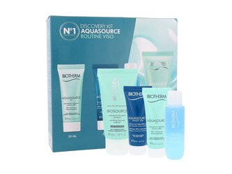 Biotherm Aquasource hydratační péče 20 ml + noční péče Night Spa 20 ml + odličovací přípravek Biocils Waterproof 30 ml + čisticí pěna Biosource Fresh Foam 50 ml