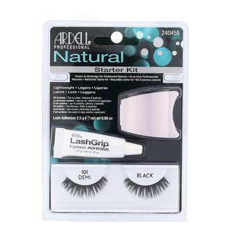 Ardell Natural umělé řasy 1 pár + lepidlo na řasy LashGrip 2,5 g + aplikátor 1 ks