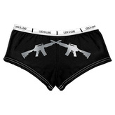 Kalhotky CROSSED RIFLES ČERNÉ vel.M